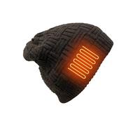 Bonnet chauffant USB - Chapeau d'hiver électrique rechargeable avec plusieurs réglages de chaleur, alimentation par batterie longue durée, design tricoté confortable | Couvre-chef chaud pour les