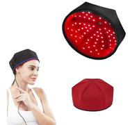 Bonnet chauffant Warmforwel à lumière rouge et proche infrarouge, 120 LED 660 nm et 850 nm, 3 modes pour le bien-être des cheveux, arrêt automatique après 20 minutes, alimentation USB-C (Rouge)