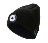 Bonnet chauffe-tête 5.0 LED, casque stéréo sans fil, lecteur de musique avec micro, Support mains libres, gradation, Rechargeable