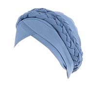 Bonnet Chimio Coton Confortable Turban Chimio Été Bambou Islamique Musulman Stretch Bonnet Chimio pour Cheveux Chapeau De Chimiothérapie Réglable Coiffe De Chimiothérapie Plissé Bonnets