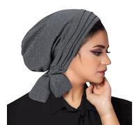 Bonnet Chimio Femme Hijab a Enfiler Foulard Cheveux Casquette Turban Jaune Mode Noir Musulmane Bandana Bleu Été Rouge Blanc Musulman Soie Echarpe Blanche Ete Sport Violet Cancer Foulards