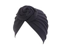 Bonnet Chimio Femme Vert Élégant Turban Chimio Satin Islamique Musulman Stretch Chimio Chapeau pour Le Soin des Cheveux Bonnet Chimio Coton Hijab Chimio Cheveux Wraps Bonnet De Sommeil