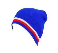 Bonnet classique Bonnet supportet bleu blanc rouge Bleu moyen Taille : Unique