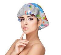 Bonnet coloré de basket-ball en satin de soie, bonnet de cheveux pour dormir, bonnet de sommeil doux double couche en soie pour femme, cheveux longs bouclés naturels tressés