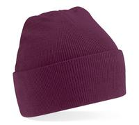 Bonnet Côtelé en Acrylique Double Couche Beechfield Châle Tricot Chaud