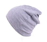 Bonnet Coton Bebe Bio Hiver - Chapeau Bébé Garçon Fille Tricot Souple Enfants 6-18 Mois Made in Japan Pourpre