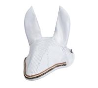 HKM Rosegold Glamour Style Bonnet anti mouches Blanc/Or Rose Pur-sang