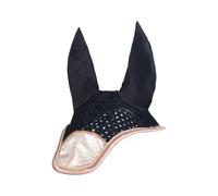 Bonnet court pour cheval HKM Rosegold Glitter Noir Cheval