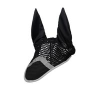 Bonnet court pour cheval réfléchissant HKM Noir Pur-sang