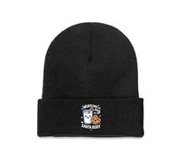 Bonnet D’Hiver Je Travaille À Me Sculpter Un Corps De Rêve Beanie Hat | Marin Casquette Doux Bord Roulé Casquette d'hiver pour Cyclisme Ski Course