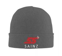 Bonnet d’Hiver Unisexe Carlos Sainz Jr F1 Graphique Signature Casquette Chaude en Tricot Hip Hop Bonnet Bonnet d’extérieur Automne Hiver Casquettes d’extérieur pour Cadeaux Unisexes