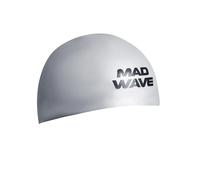 Mad Wave D Fina Approved Swimming Cap Blanc,Argenté M