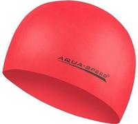 Bonnet de bain AQUA SPEED Bonnet de bain sport Bonnet de natation MEGA silicone rouge