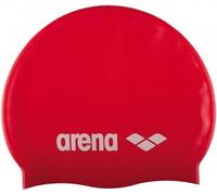 Bonnet de bain arena classic silicone cap rouge