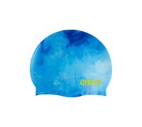 Arena Print Bonnet de Bain Unisexe en Silicone Doux pour Femme et Homme, entraînement intensif, Confortable, antidérapant, pour Cheveux Longs