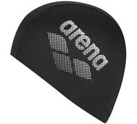 Arena Bonnet de bain Polyester II – Mixte – Noir – Taille unique – Protège les cheveux