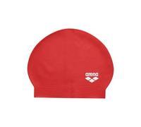 Bonnet de bain arena soft latex ii rouge blanc unisexe