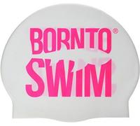 Bonnet de bain borntoswim classic silicone rose/limpide