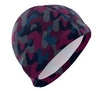 Bonnet de bain camouflage rose foncé vert pour femme pour cheveux courts chauves, bonnets de bain imperméables pour femmes, protection des cheveux et réduction de la traînée gorro para piscina mujer
