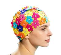 Bonnet De Bain - Design Pétale À La Mode, Bonnet De Bain Couvrant Les Oreil