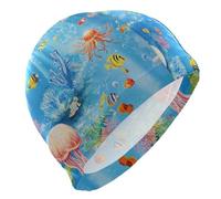 Bonnet de bain en forme de poisson, tortue, animal marin, pour femme, bonnet imperméable pour la natation, protection des cheveux et réduction de la traînée gorras para nadar de mujer