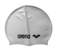 Arena Bonnet de Natation Classic Silicone – Unisexe, Doux et résistant, Bord renforcé, Gris