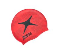 Bonnet de bain en silicone imprimé Zoggs Rouge TU