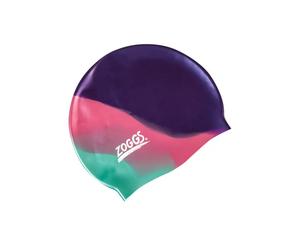 Bonnet de bain en silicone multicolore enfant Zoggs Bleu TU