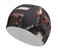 Bonnet de bain en tissu pour cheveux courts et longs pour garder les cheveux secs, bonnet de bain imperméable pour homme et femme, extensible, confortable, antidérapant
