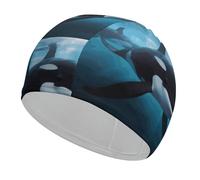 Bonnet de bain en tissu pour cheveux courts et longs pour garder les cheveux secs, bonnet de bain imperméable pour homme et femme, extensible, confortable, antidérapant