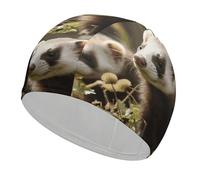 Bonnet de bain en tissu pour furet pour cheveux courts et longs pour garder les cheveux secs, bonnet de bain imperméable pour homme et femme, extensible, confortable, antidérapant