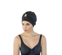 Fashy Exclusive Bonnet de bain avec accessoire en strass Femme, Noir, Taille unique