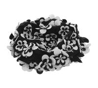 Bonnet de Bain Floral Rétro pour Femme, Double Couche Polyester | Coupe 3d, Fleurs Décoratives Cousues Main, Couverture Intégrale, pour Hydrothérapie et Piscine Intérieure