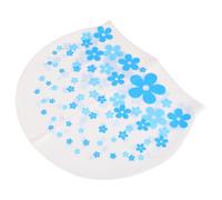 Bonnet de Bain Garçon et Filles en Silicone Bleu Imperméable Protecteur