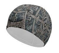 Bonnet de Bain Helm of Awe, léger et imperméable, pour Adultes aux Cheveux Longs, épais et bouclés.