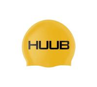 Huub Bonnet de Bain - Jaune - Facile à étirer, léger - Unisexe - Plat moulé 100% Silicone - Excellente durabilité