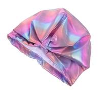 Bonnet de Bain Imperméable pour Femmes aux Cheveux Longs, Nylon | Souple, Léger et Élastique, Usage Natation, Style Mode, Violet, pour Adultes et Filles
