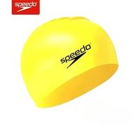 Bonnet De Bain Imperméable Speedo Pour Hommes Et Femmes,Cheveux Longs,Bonnet De Bain Professionnel En Silicone Imperméable Élargi - Type Yellow