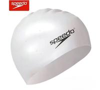 Bonnet De Bain Imperméable Speedo Pour Hommes Et Femmes,Cheveux Longs,Bonnet De Bain Professionnel En Silicone Imperméable Élargi - Type White