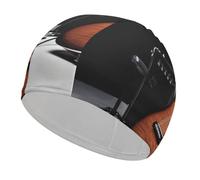 Bonnet de bain instrument de musique guitare haute élasticité pour homme et femme Durable Imperméable Garde les cheveux au sec Parfait pour la piscine, la plage, la natation