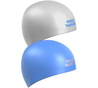 Bonnet de bain mad wave champion 3d bleu/grise
