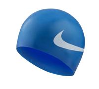Bonnet de bain nike swim big swoosh bleu