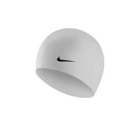 Bonnet de bain nike swim solid silicone training blanc