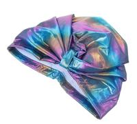 Bonnet de Bain Nylon Élastique, Long Cheveux, pour Femmes, Bleu | Imperméable, Flexible et Confortable, Style Mode, pour Filles et Dames, Réduit la Fatigue du Cuir Chevelu Plusieurs styles