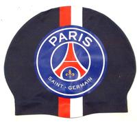 Bonnet de bain - Paris Saint Germain - conçu pour les fans du PSG | Taille unique | Bleu et rouge | TRENDYFLAIR