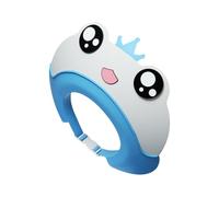 Bonnet de bain pour bébé avec breloque en forme d'animal adorable et étanche en silicone pour laver les cheveux