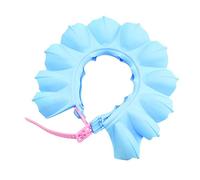 Bonnet de Bain pour Bébé Bleu en Tpe Protection D’oreilles | Ajustable, Facile à Enfiler Retirer, Limite L’entrée D’eau Shampoing, pour Garçon ou Fille
