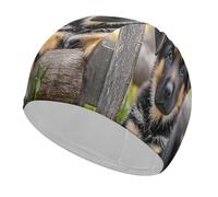 Bonnet de bain pour chiot berger allemand, bonnet de bain haute élasticité, bonnet de bain pour cheveux longs, courts, confortable, grand bonnet de douche pour réduire la traînée et protéger les