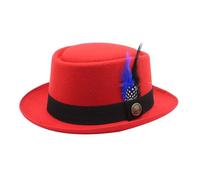 Bonnet de bain pour enfant unisexe avec nom - Chapeau fedora en laine de style traditionnel bavarois avec plume pour la fête de la bière et les fêtes en plein air - Chapeau de pêche pour homme