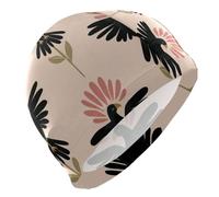 Bonnet de Bain pour Homme à Motif Oiseau du Nil Coquin, imperméable, pour Cheveux Courts, Protection des Cheveux et réduction de la résistance à l'eau.